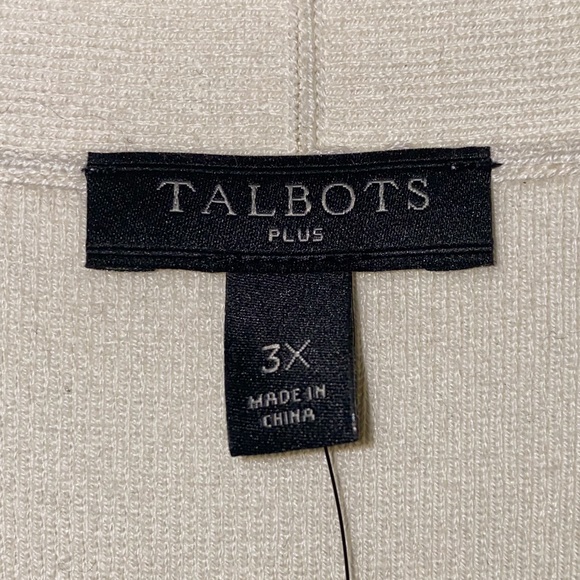 Talbots Poet Sleeve Sweater NWT Ivory - Picture 5 of 9